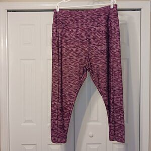 #393 3/$18 - Zone Pro Red/Pink Leggings Size 2X